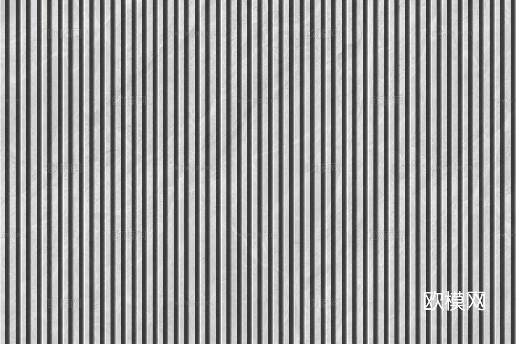 岩板大理石纹拉槽长城板格栅背景墙下载（渲染图4）