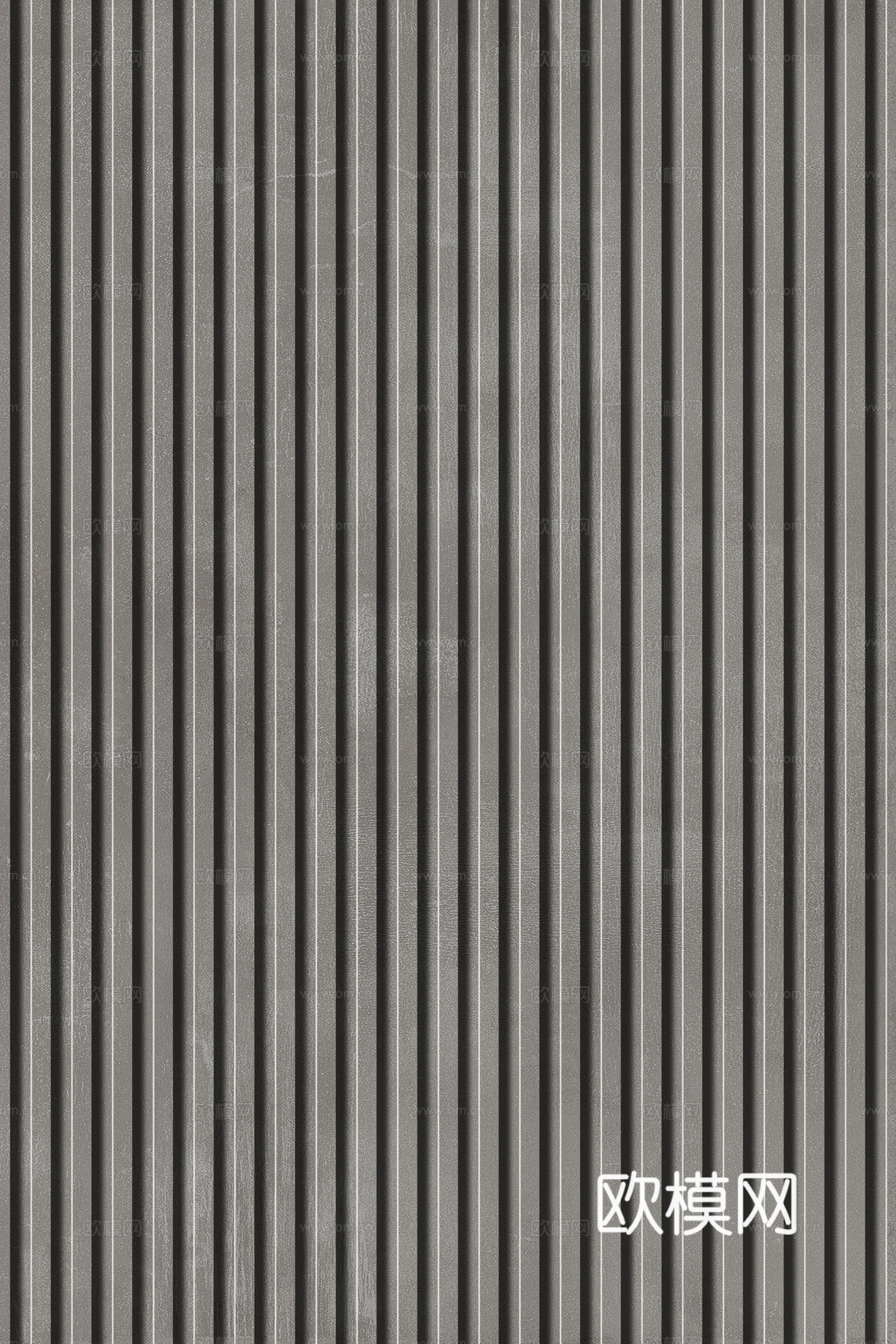 岩板石纹拉槽格栅长城板下载（渲染图5）