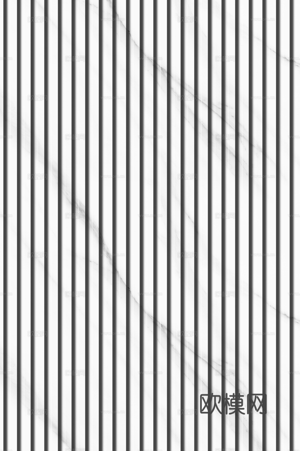 岩板石纹拉槽格栅长城板下载（渲染图2）