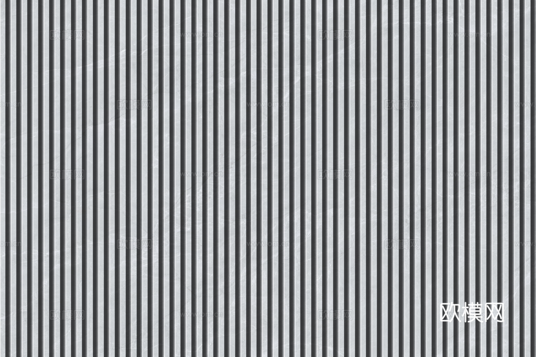 岩板石纹拉槽格栅长城板下载（渲染图1）