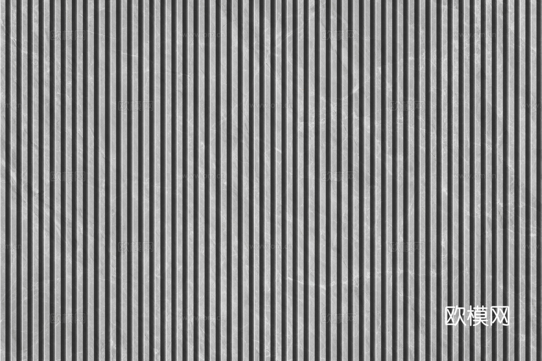 岩板大理石纹拉槽长城板格栅背景墙下载（渲染图2）