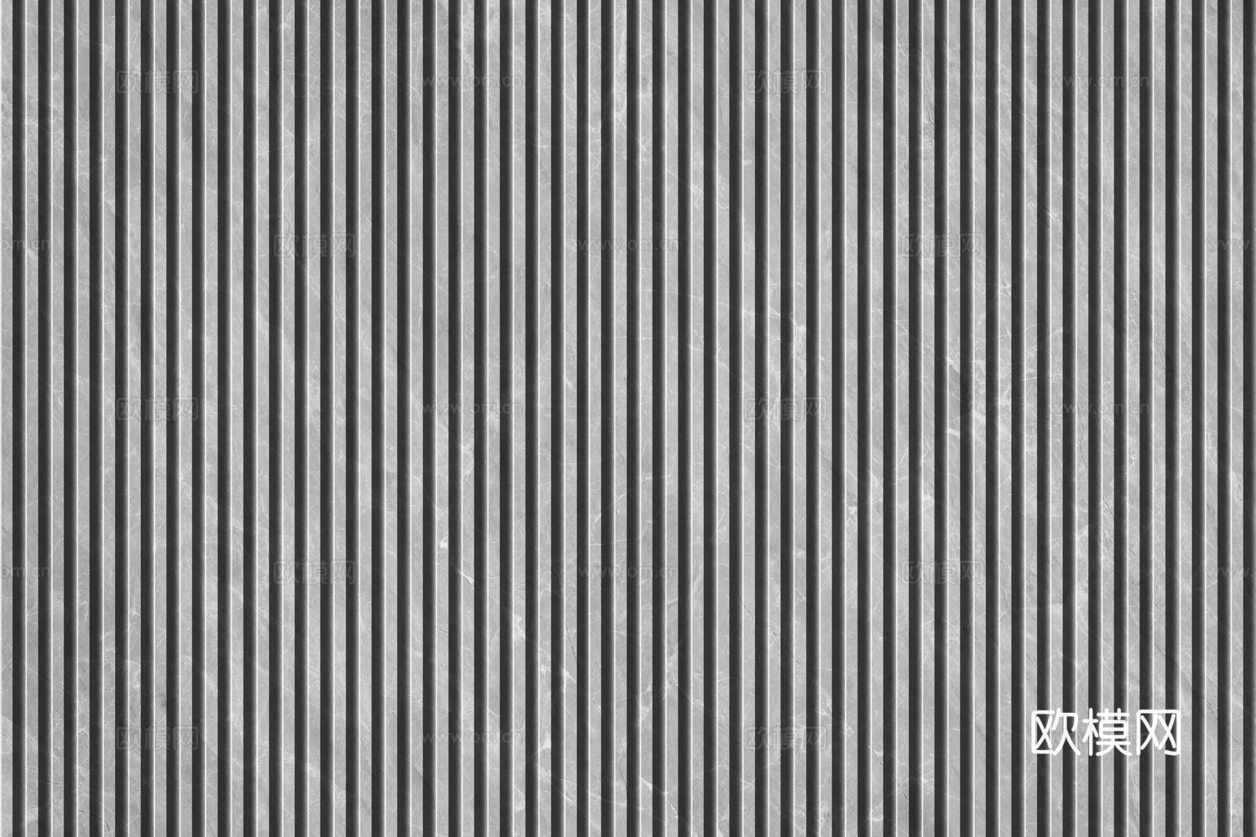 岩板大理石纹拉槽长城板格栅背景墙下载（渲染图1）