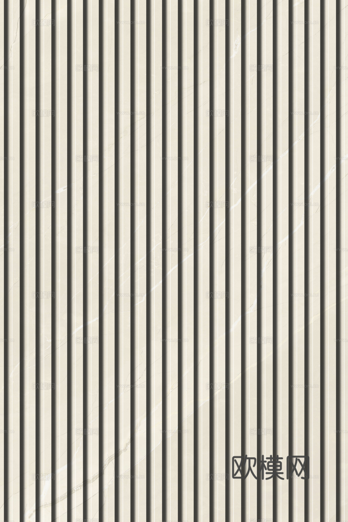 岩板石纹拉槽格栅长城板下载（渲染图2）