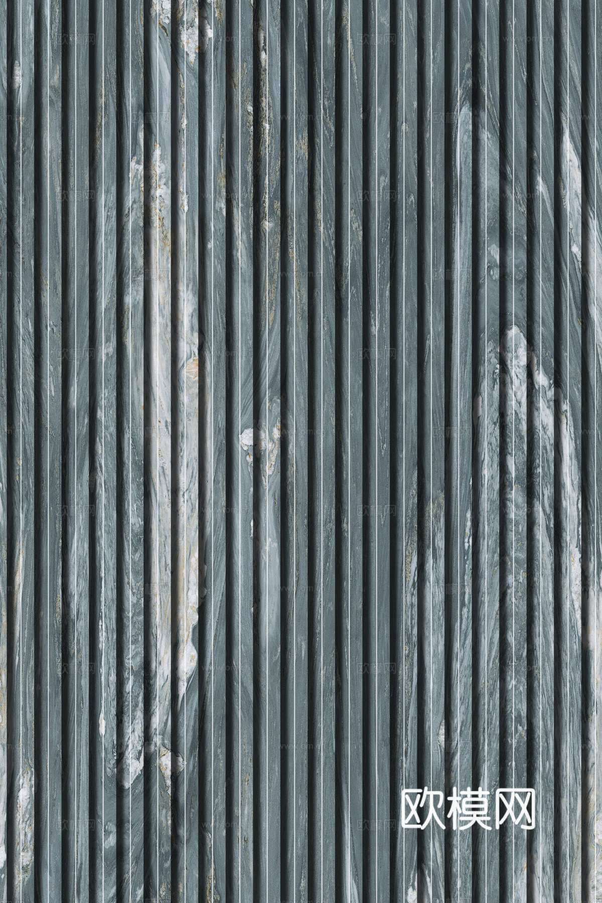 岩板石纹拉槽格栅长城板下载（渲染图8）