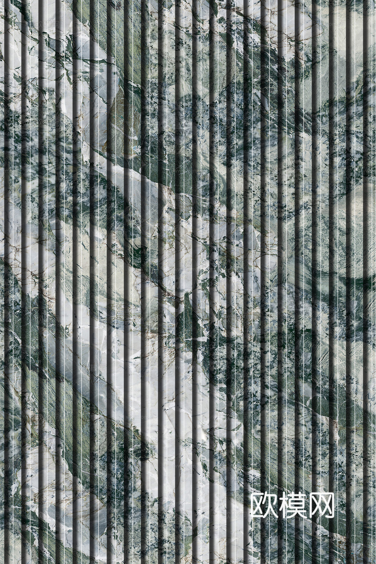 岩板石纹拉槽格栅长城板