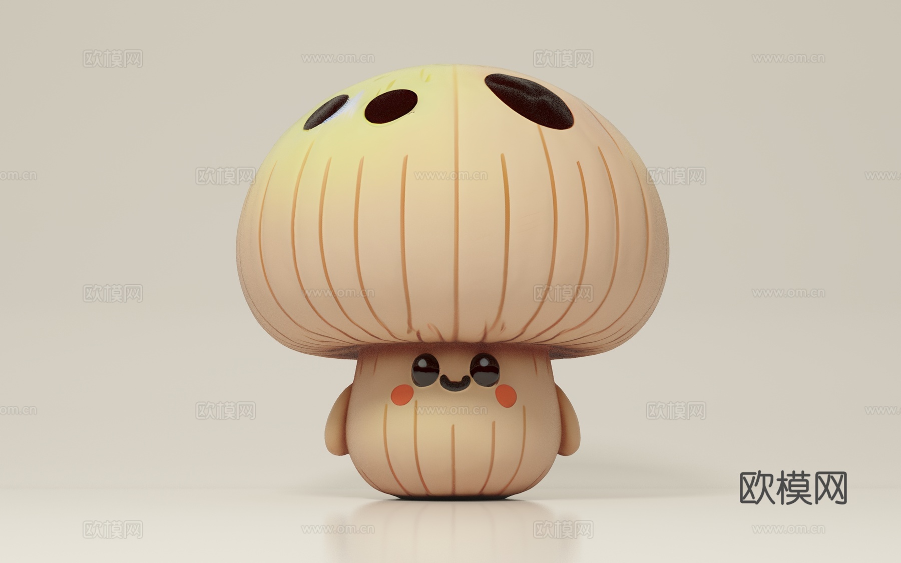 卡通蘑菇 动画 动漫 角色 形象 手办 摆件 饰品 道具 装3d模型