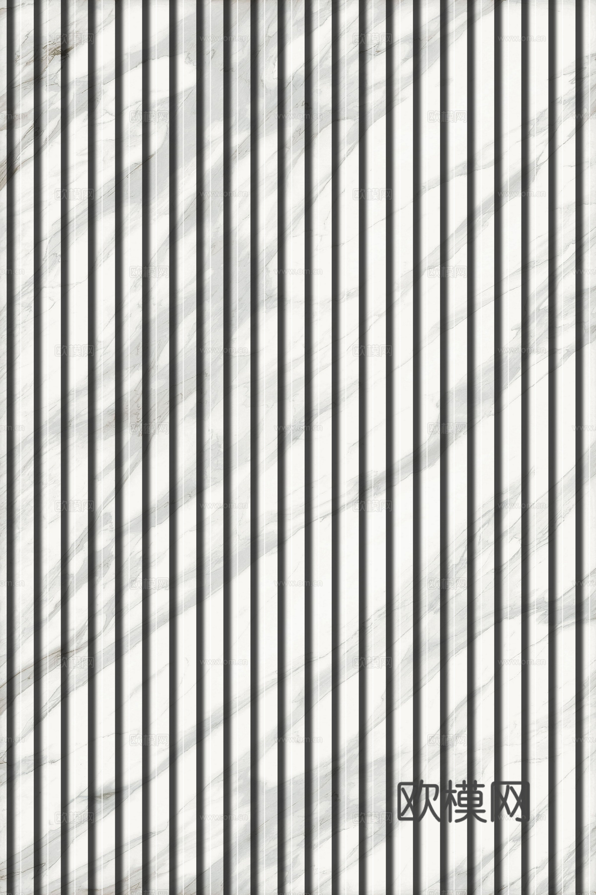 岩板石纹拉槽格栅长城板下载（渲染图4）