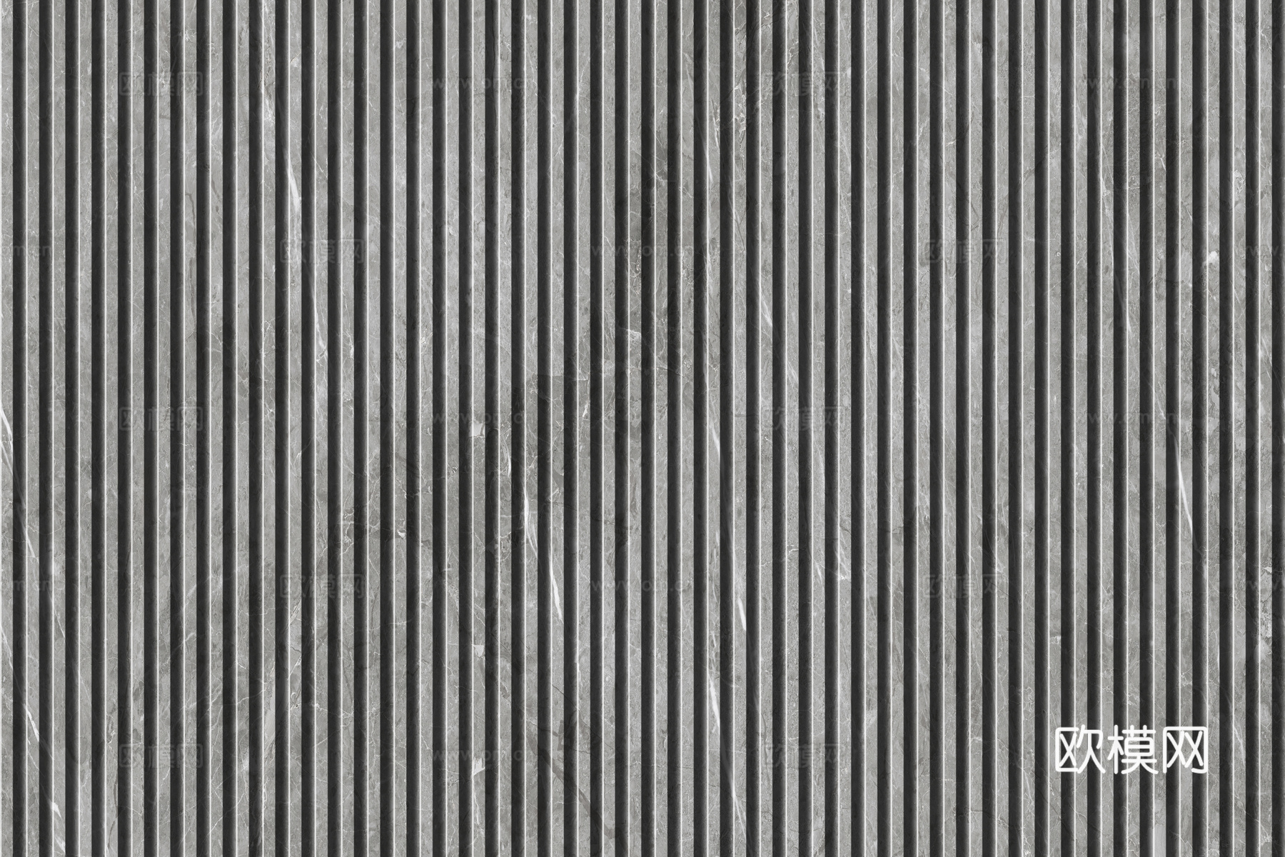 岩板石纹拉槽格栅长城板下载（渲染图6）