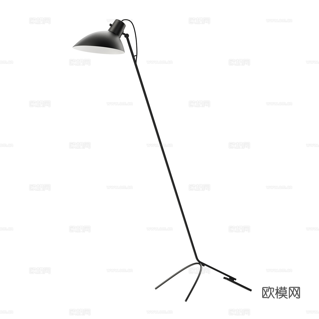 ASTEP 经典款落地灯 黑色落地灯 中古风落地灯 包豪斯3d模型