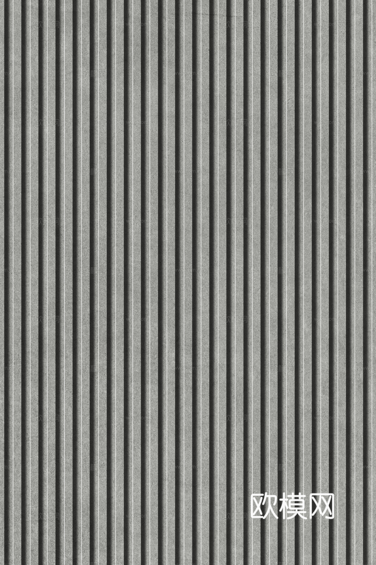 岩板石纹拉槽格栅长城板下载（渲染图8）