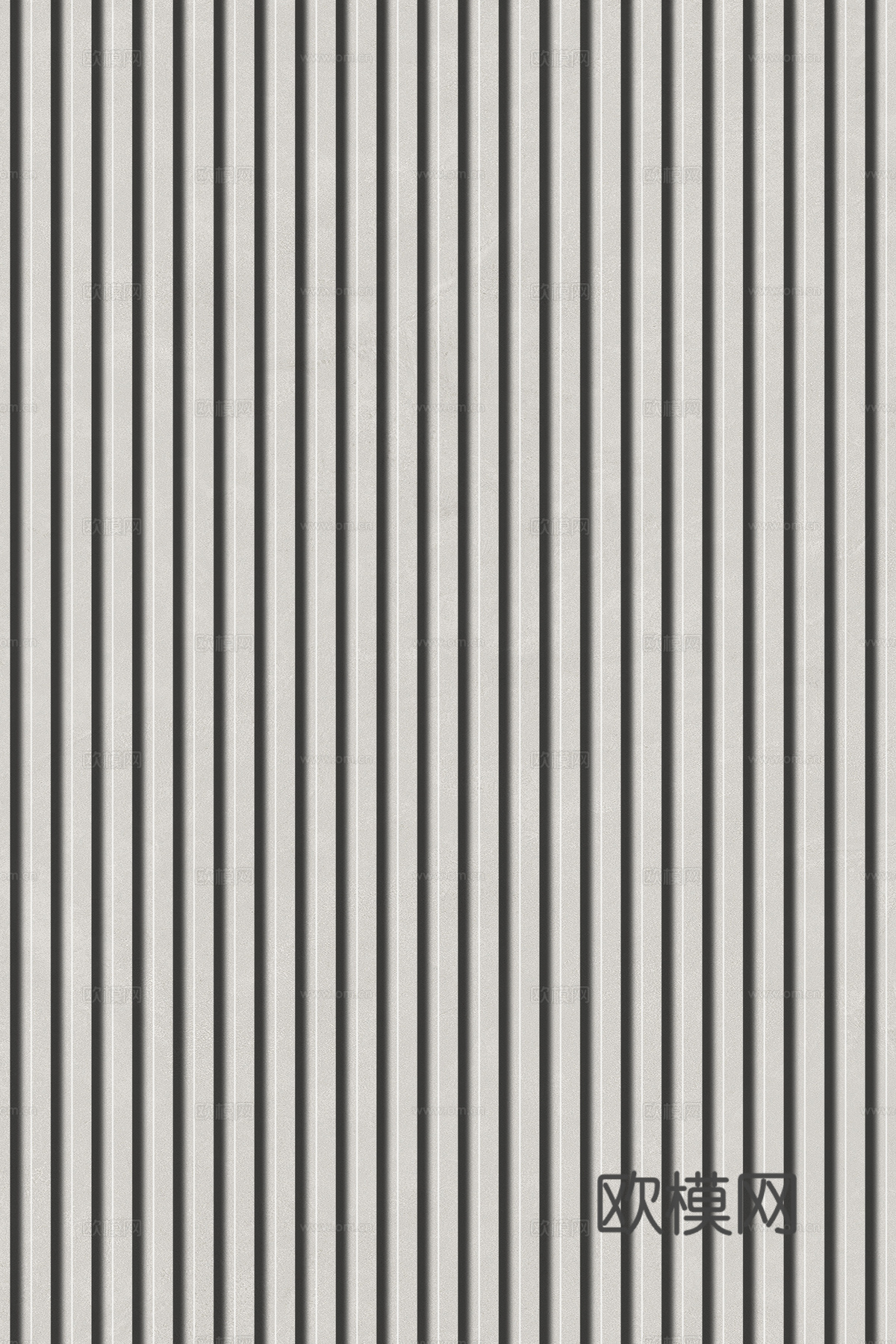 岩板石纹拉槽格栅长城板下载（渲染图2）