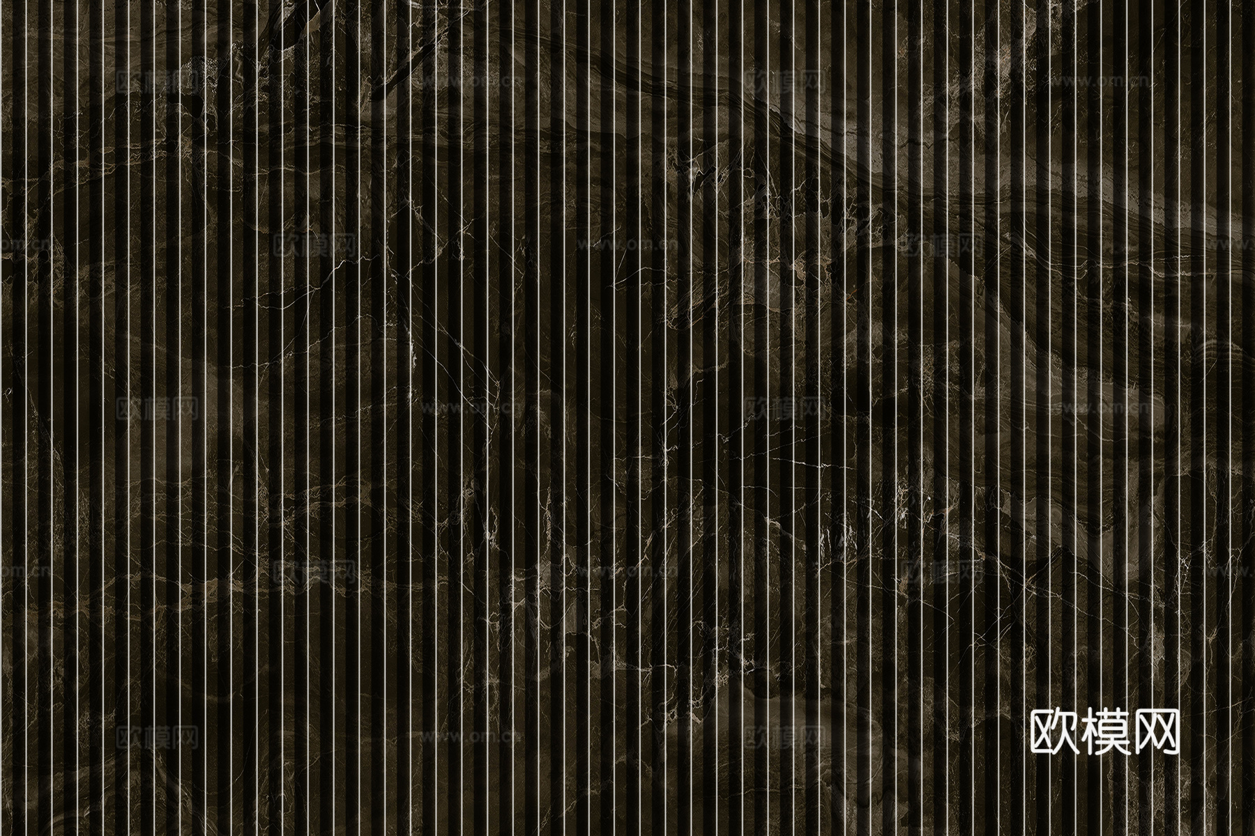 岩板大理石纹拉槽长城板格栅背景墙下载（渲染图8）