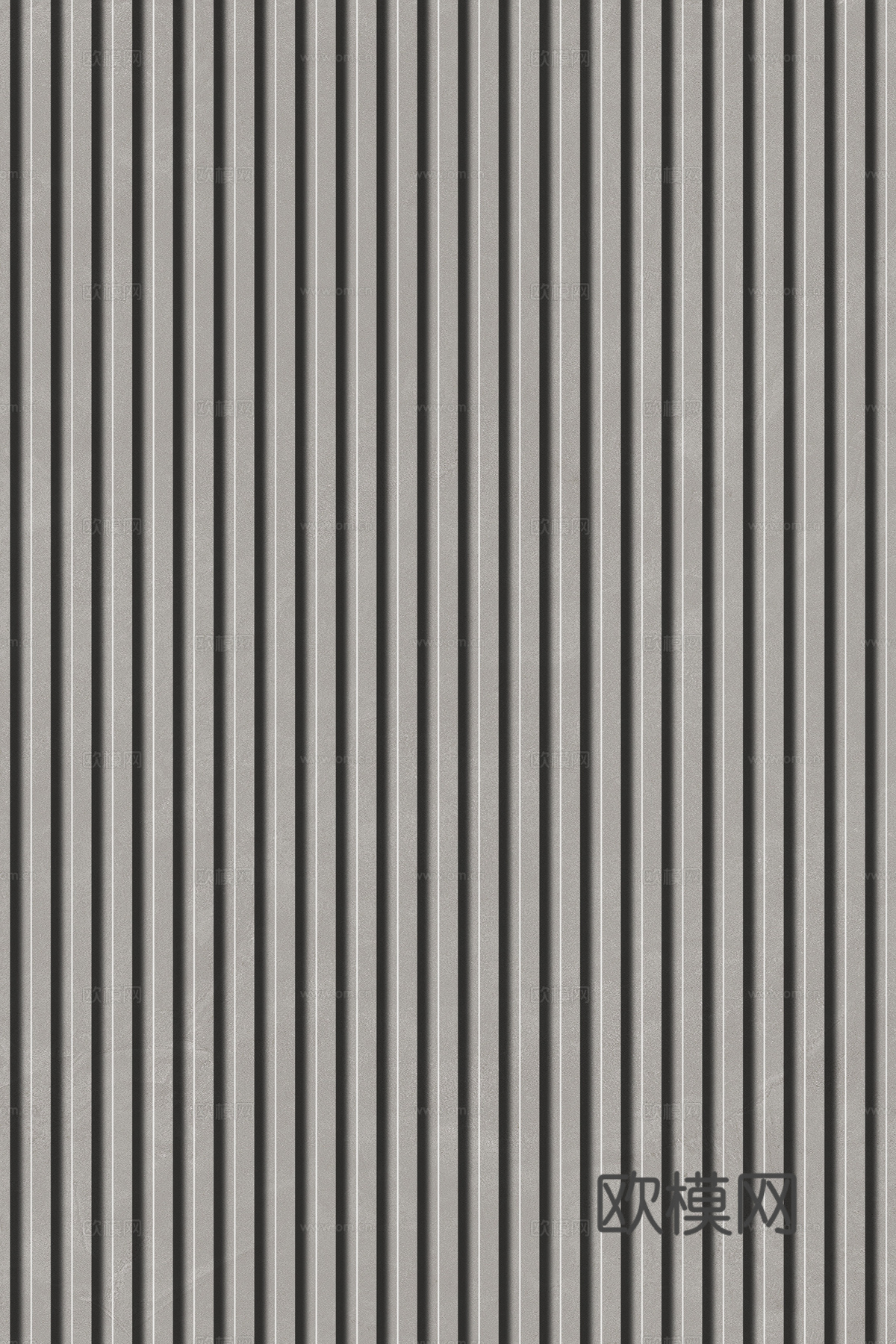 岩板石纹拉槽格栅长城板下载（渲染图8）