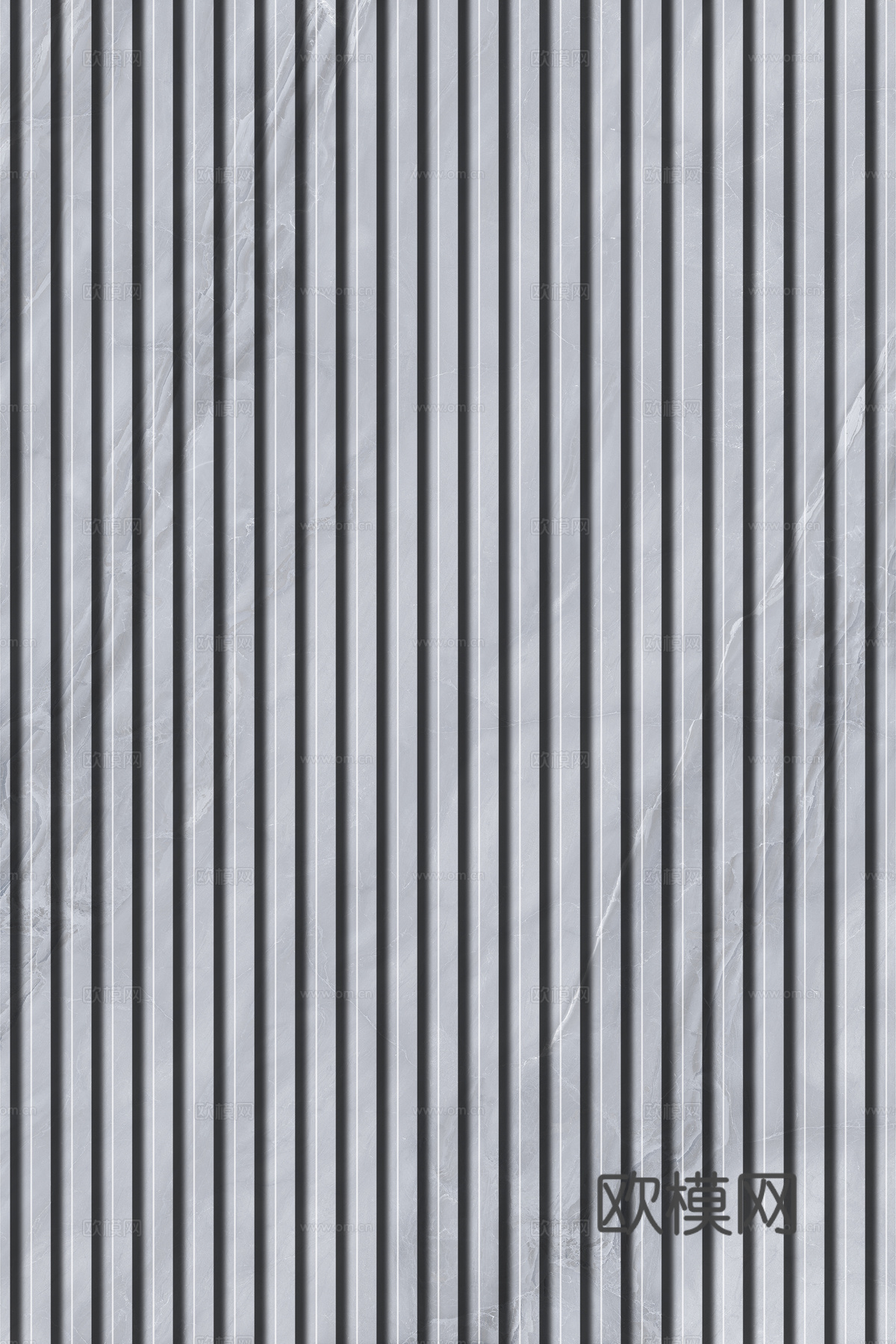 岩板石纹拉槽格栅长城板下载（渲染图3）