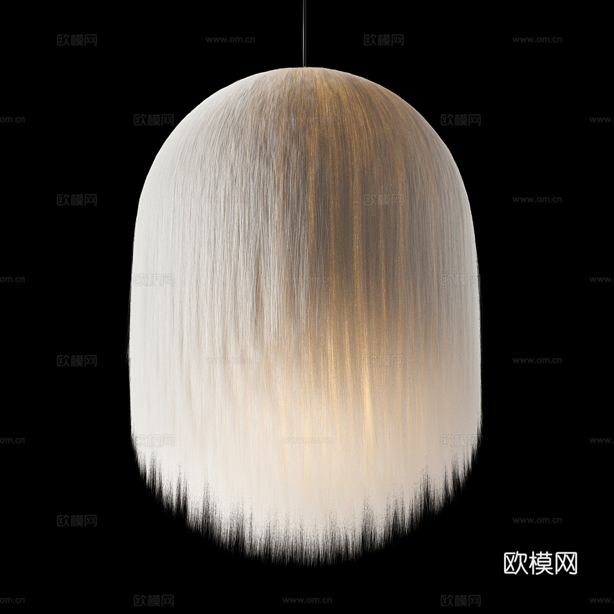 柔和的吊灯3d模型