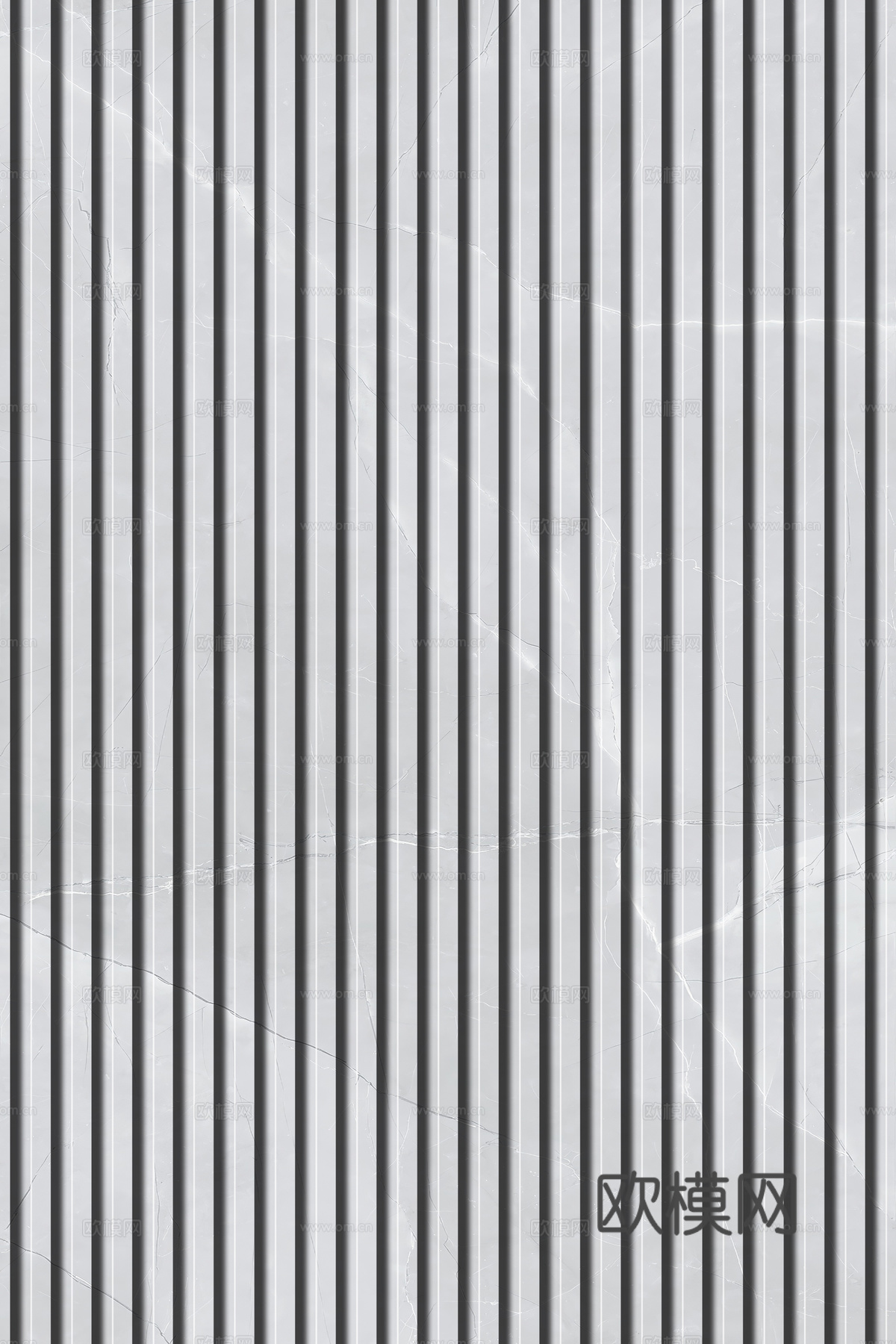 岩板石纹拉槽格栅长城板下载（渲染图6）