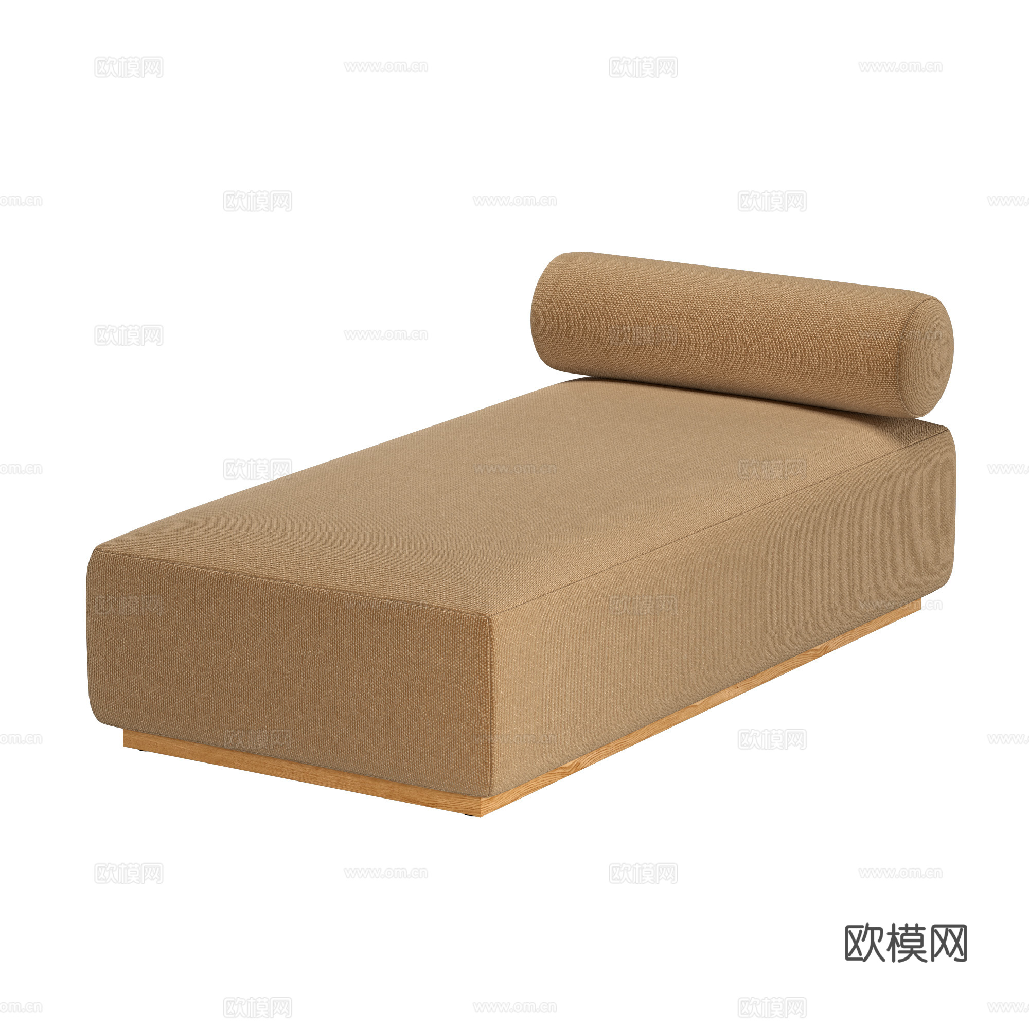 新中式布艺沙发凳3d模型