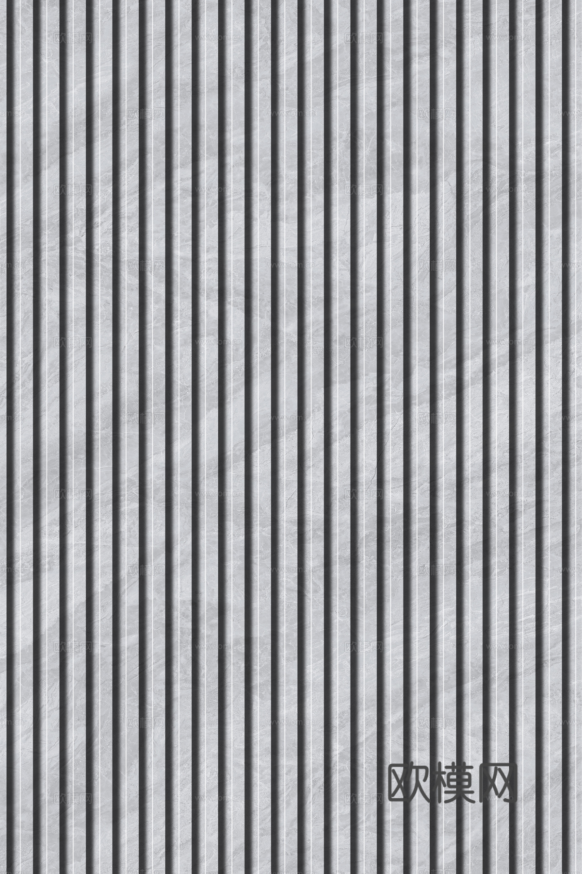 岩板石纹拉槽格栅长城板下载（渲染图8）