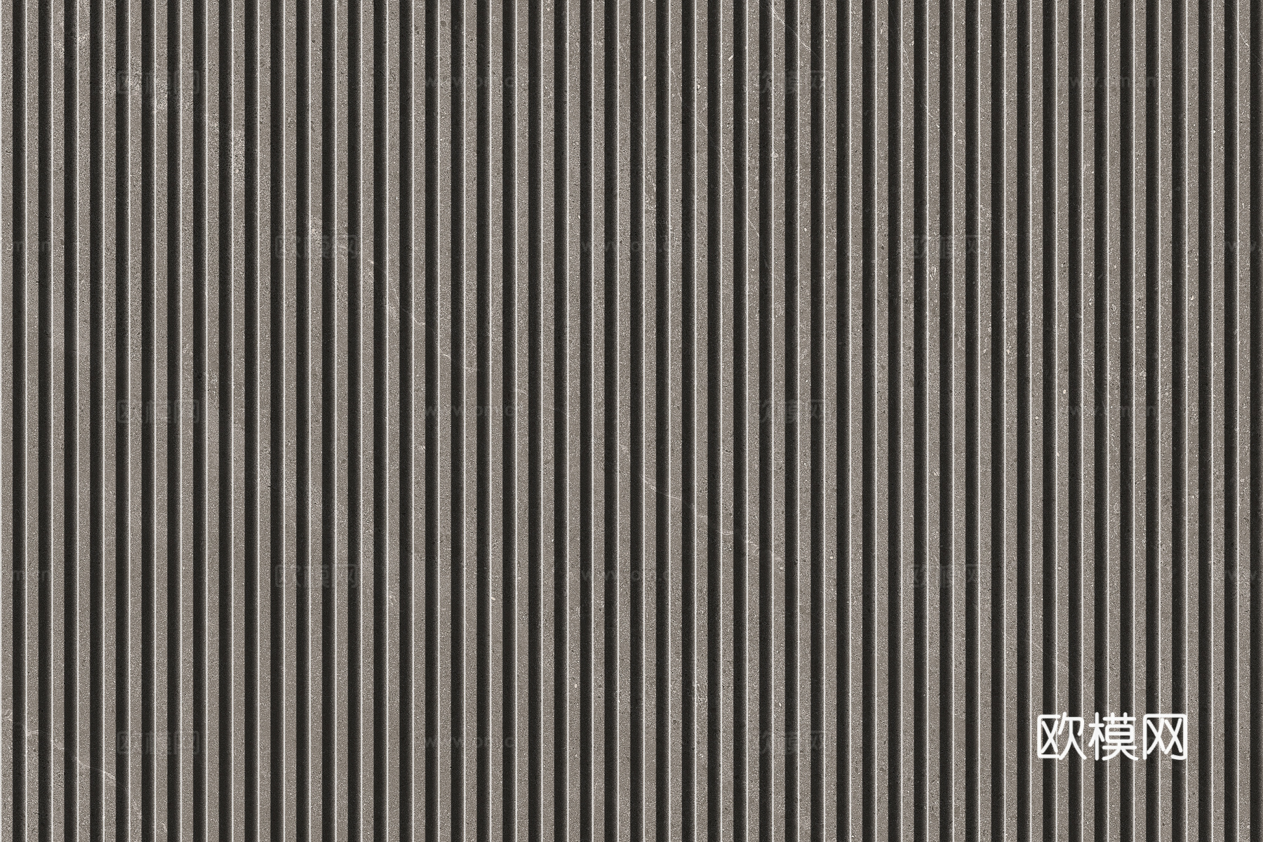 岩板石纹拉槽格栅长城板下载（渲染图6）
