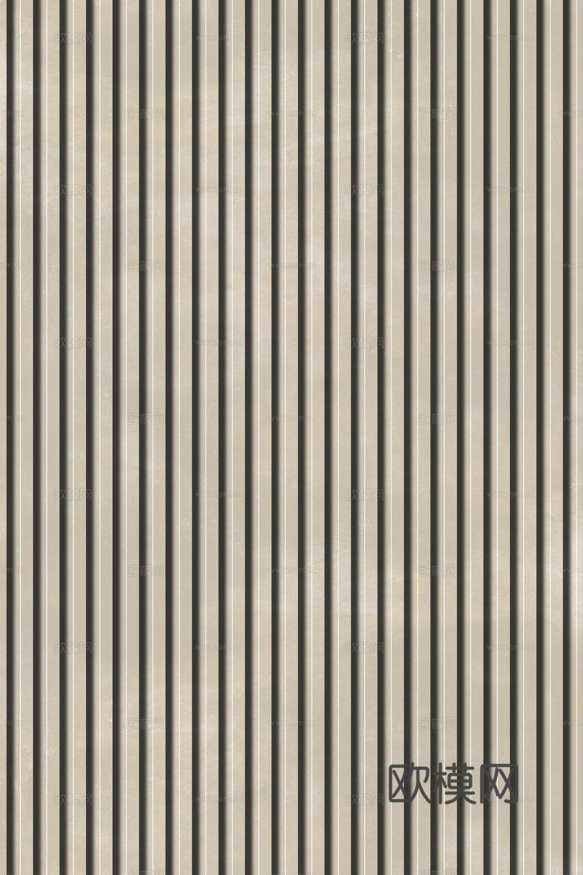 岩板石纹拉槽格栅长城板下载（渲染图4）