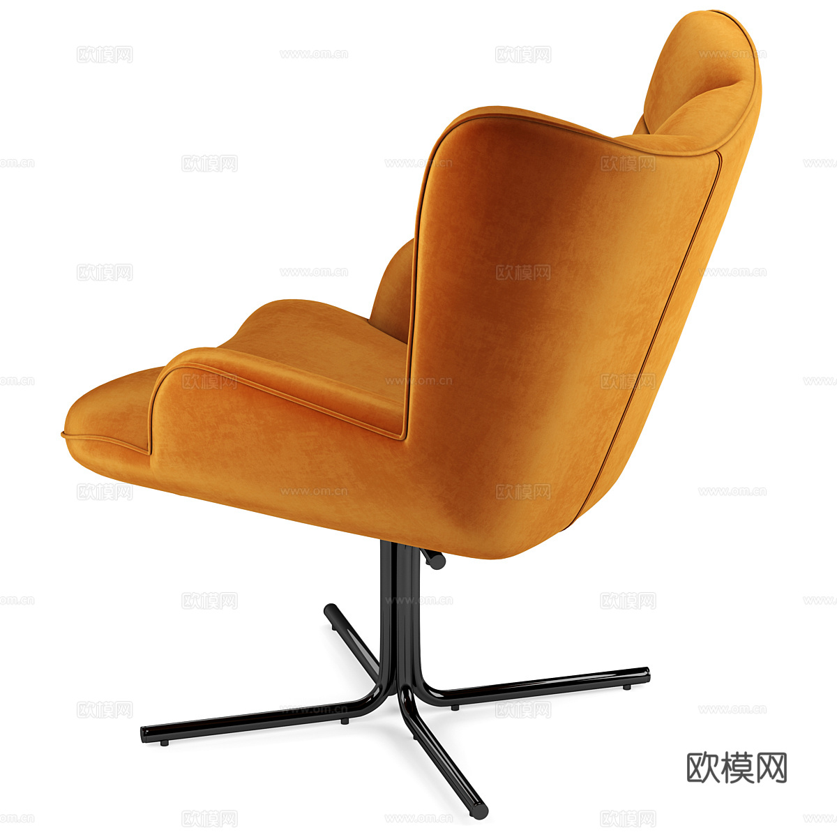 现代布艺办公椅3d模型