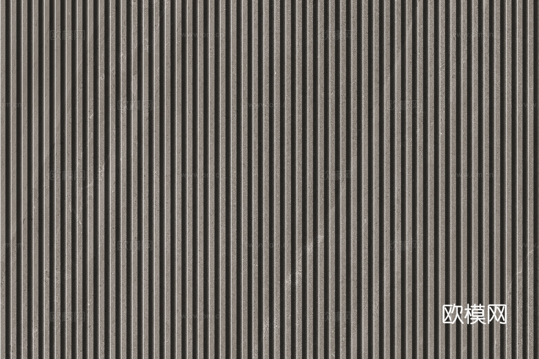 岩板石纹拉槽格栅长城板下载（渲染图8）