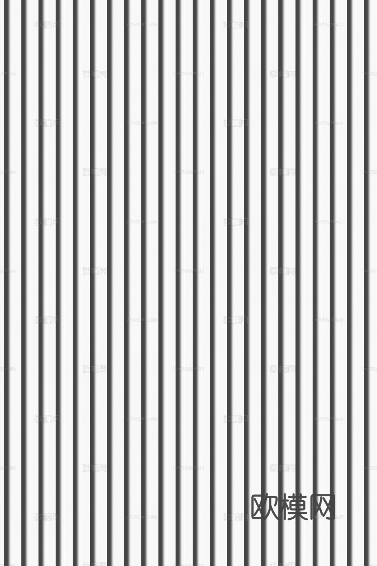 岩板石纹拉槽格栅长城板下载（渲染图1）