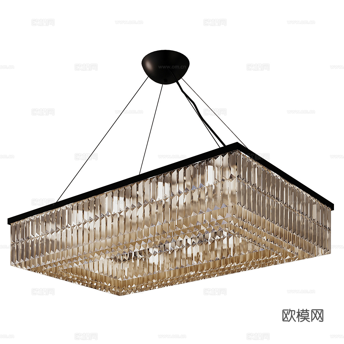 现代轻奢装饰吊灯3d模型