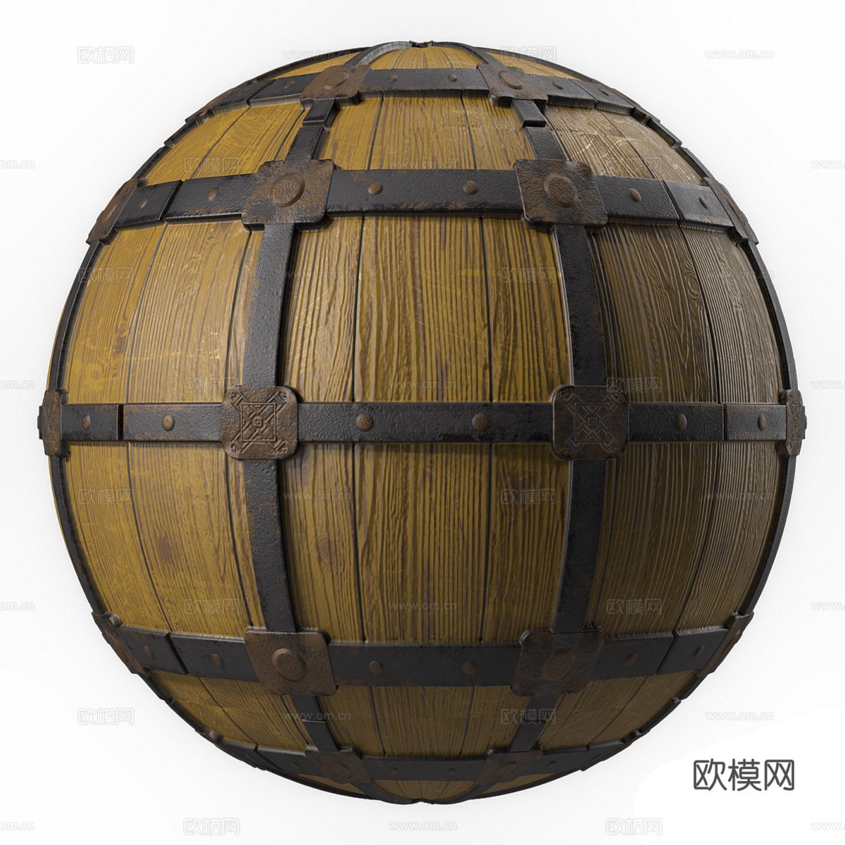 新中式轻奢镶木材质3d模型