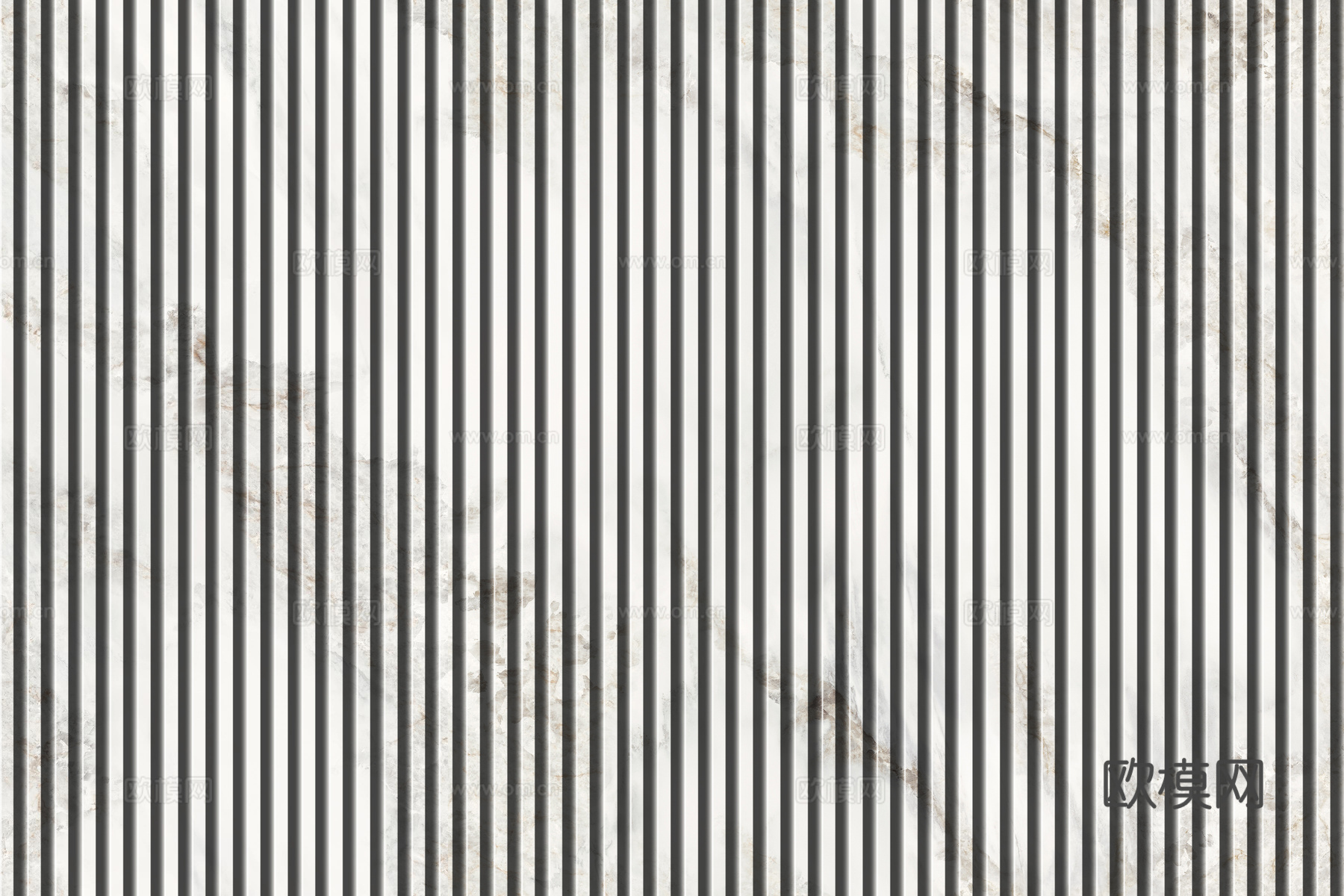 岩板石纹拉槽格栅长城板下载（渲染图3）