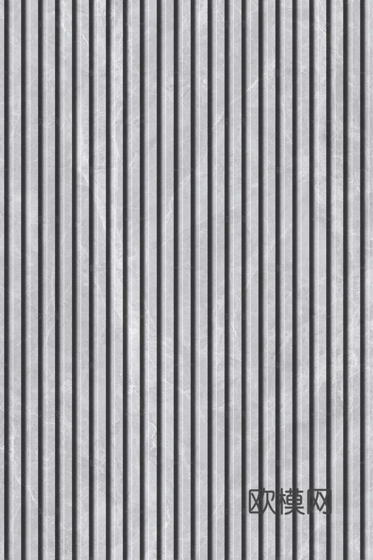 岩板石纹拉槽格栅长城板下载（渲染图7）