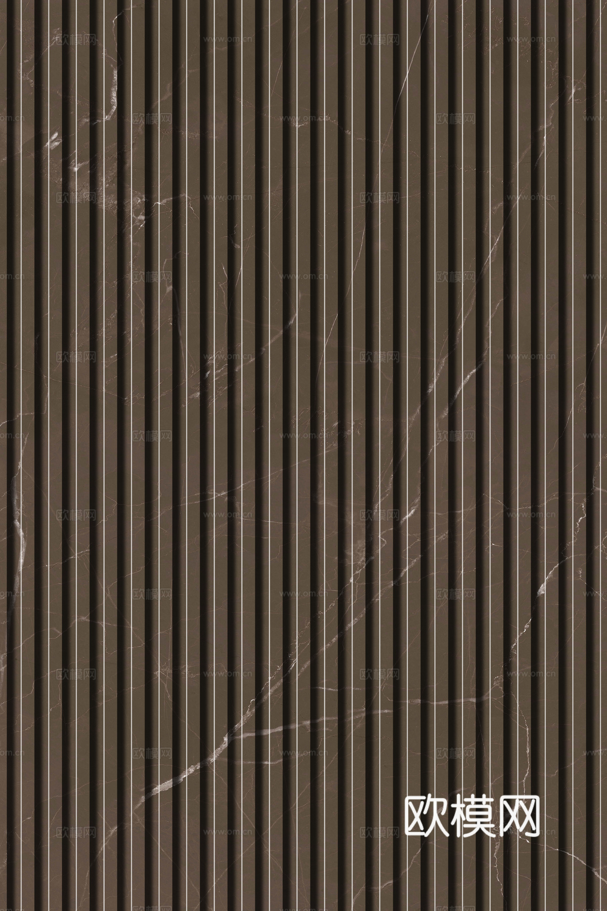 岩板石纹拉槽格栅长城板下载（渲染图2）