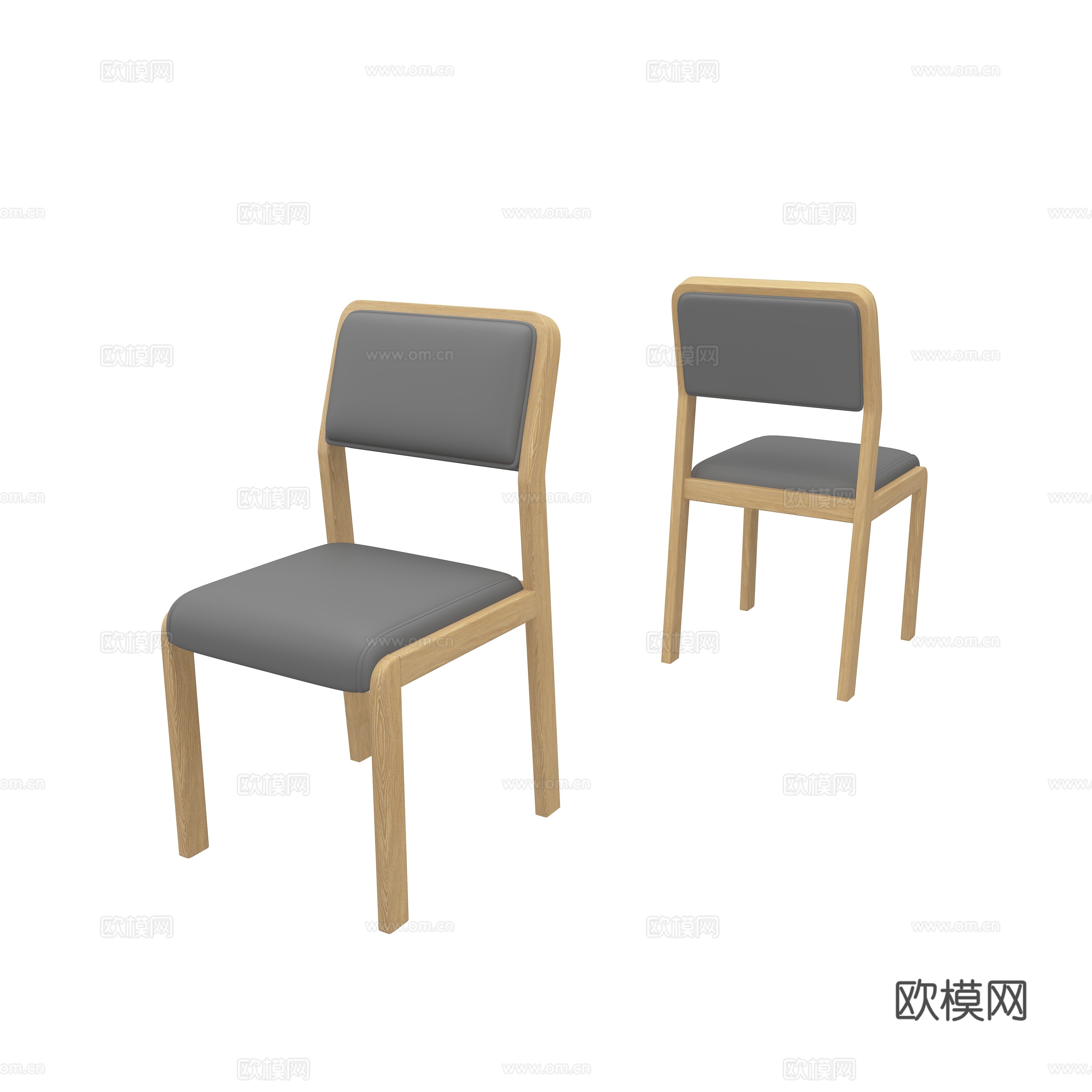 现代餐椅3d模型