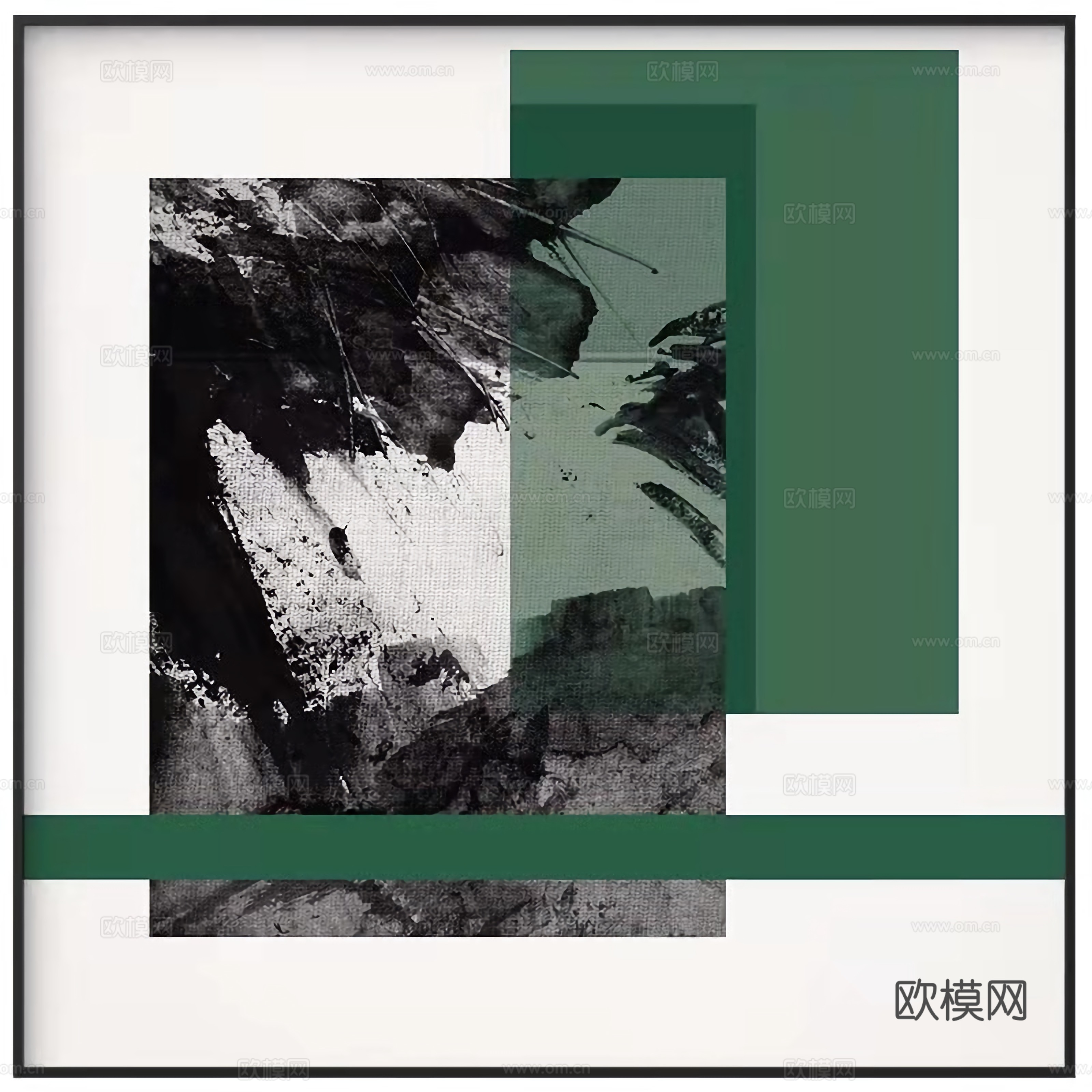 现代轻奢抽象装饰画贴图