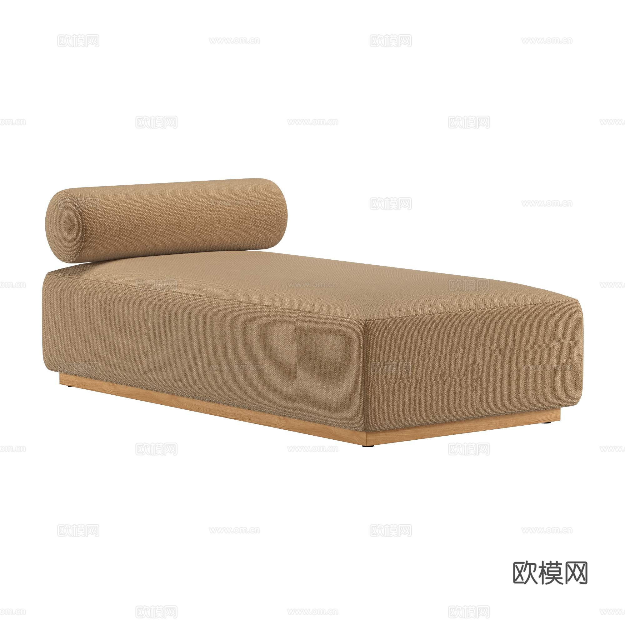 新中式布艺沙发凳3d模型