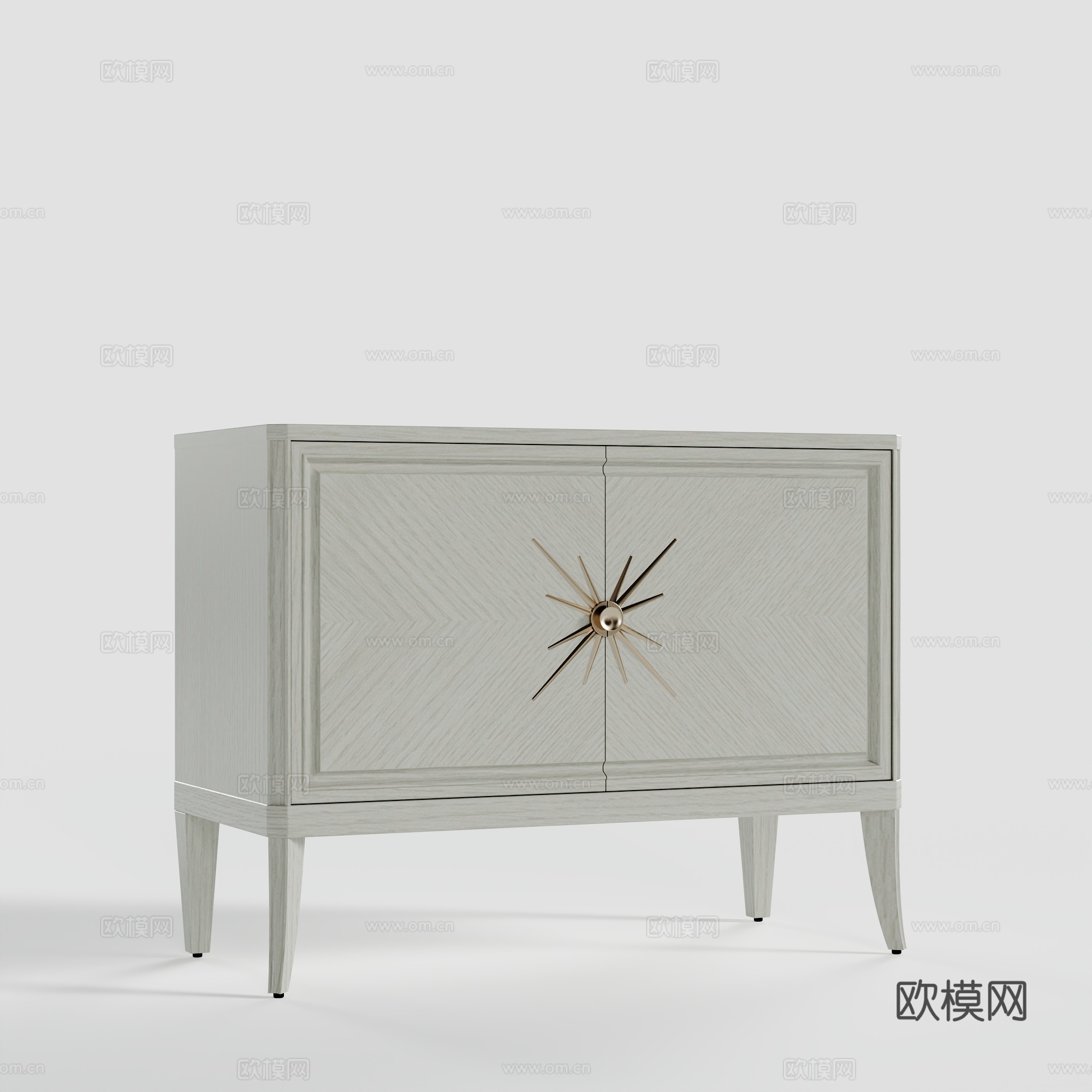 美式装饰柜3d模型