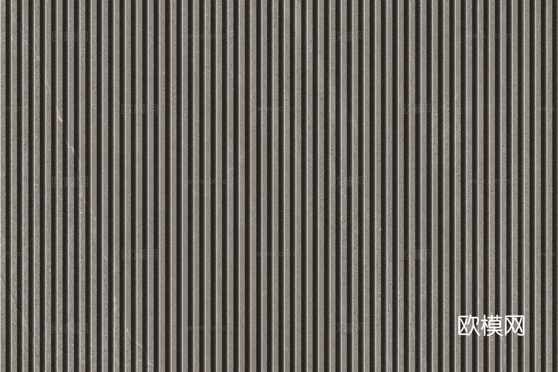 岩板石纹拉槽格栅长城板下载（渲染图5）
