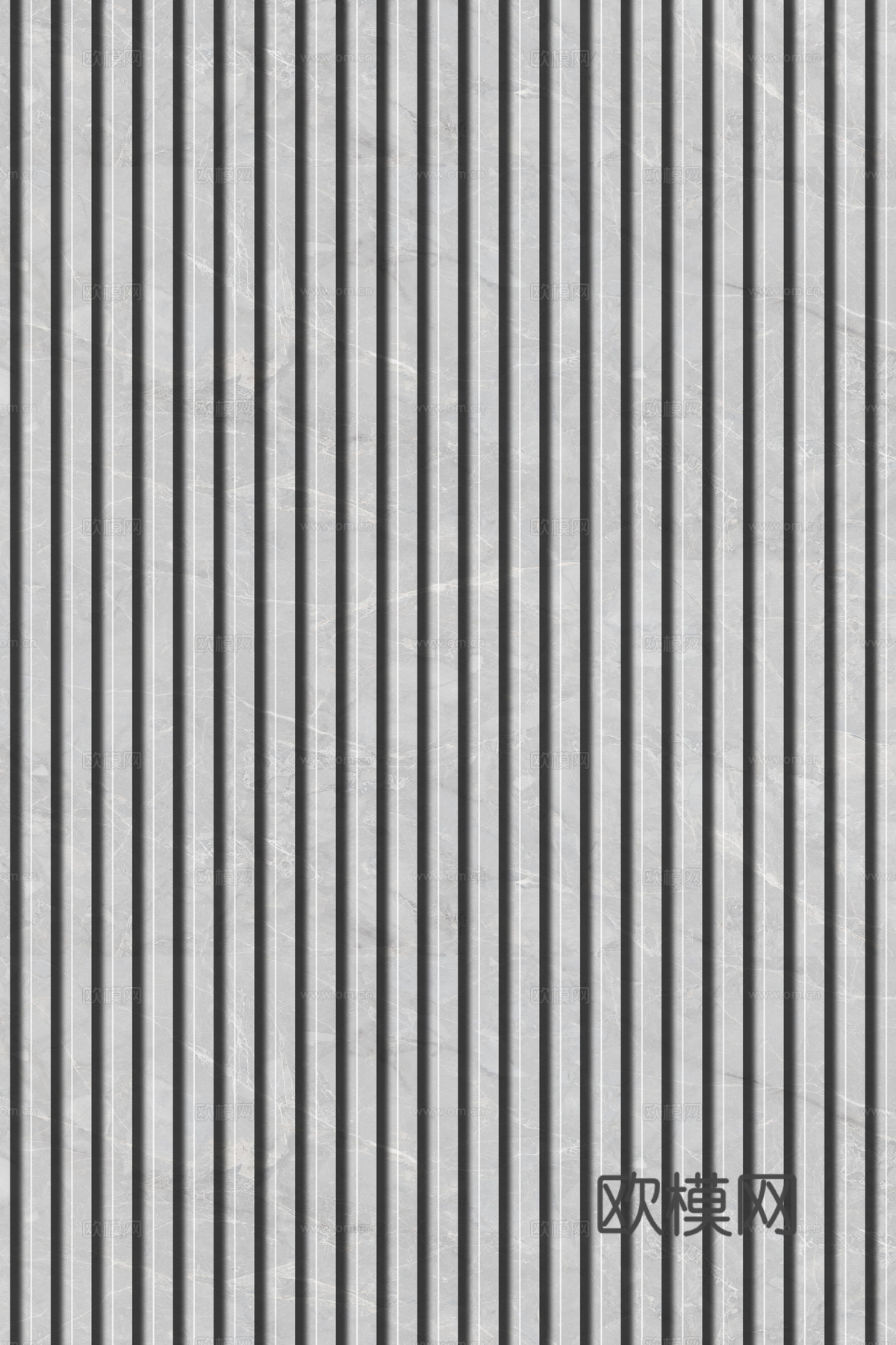 岩板石纹拉槽格栅长城板下载（渲染图4）