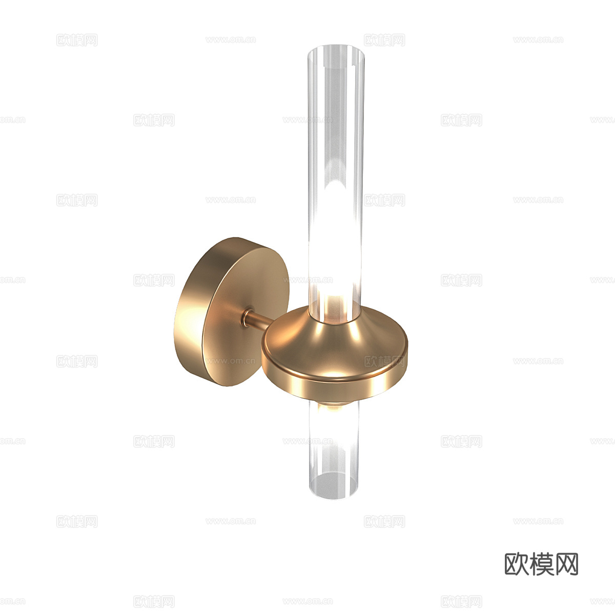 现代玻璃壁灯3d模型