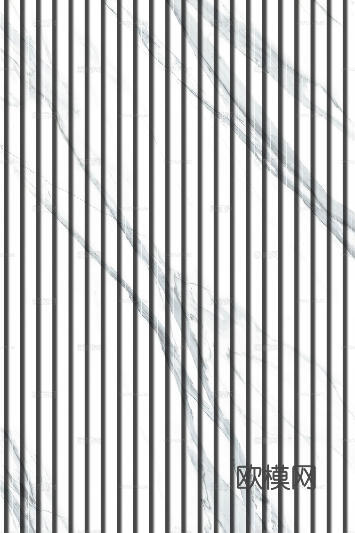 岩板石纹拉槽格栅长城板下载（渲染图4）