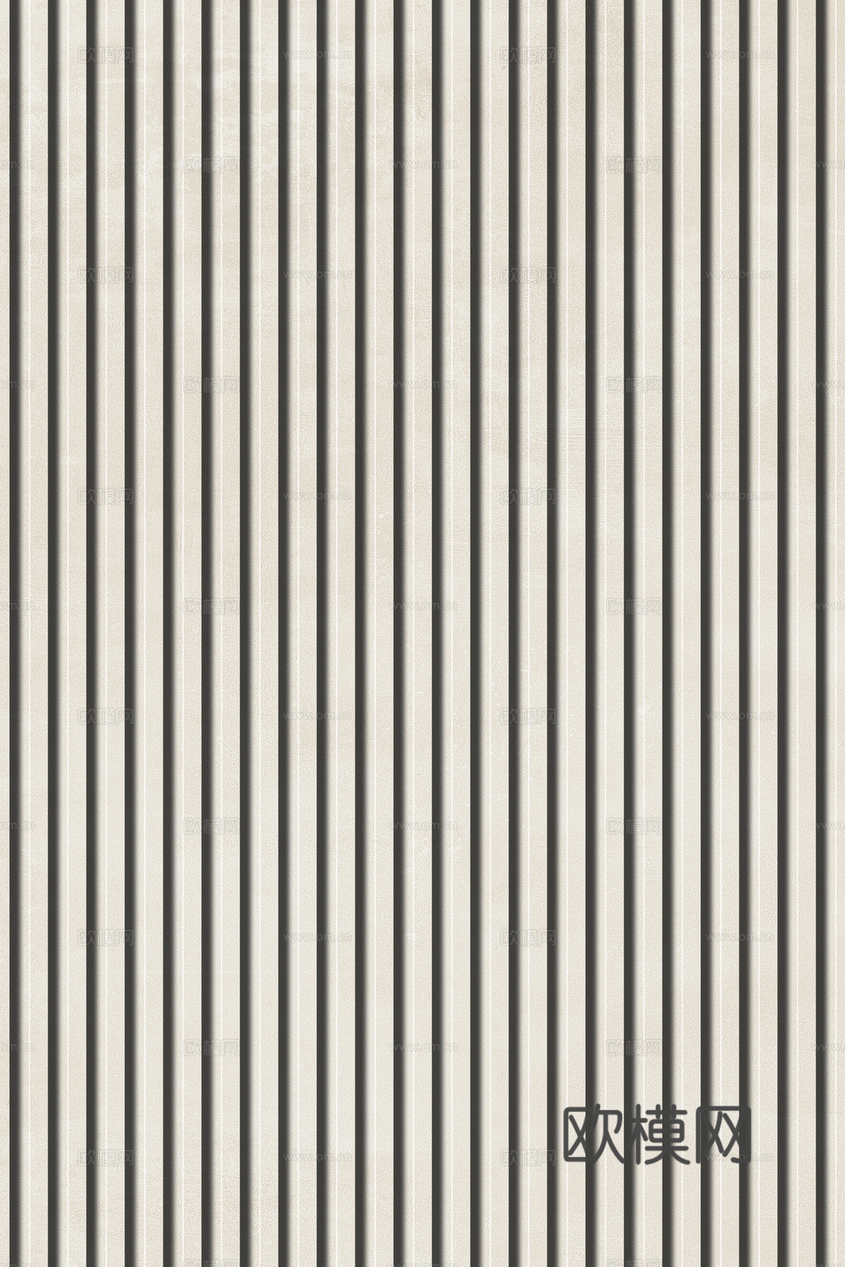 岩板石纹拉槽格栅长城板下载（渲染图4）