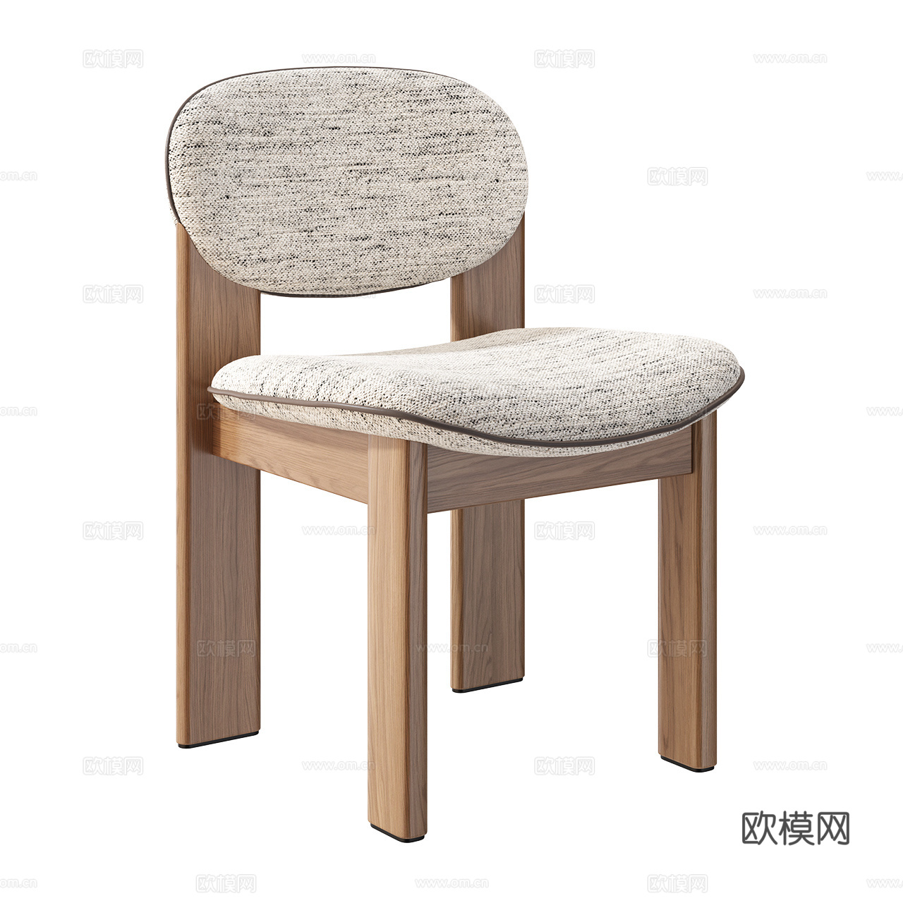 Noom 北欧单椅 餐椅 布椅 茶椅 极简单椅3d模型