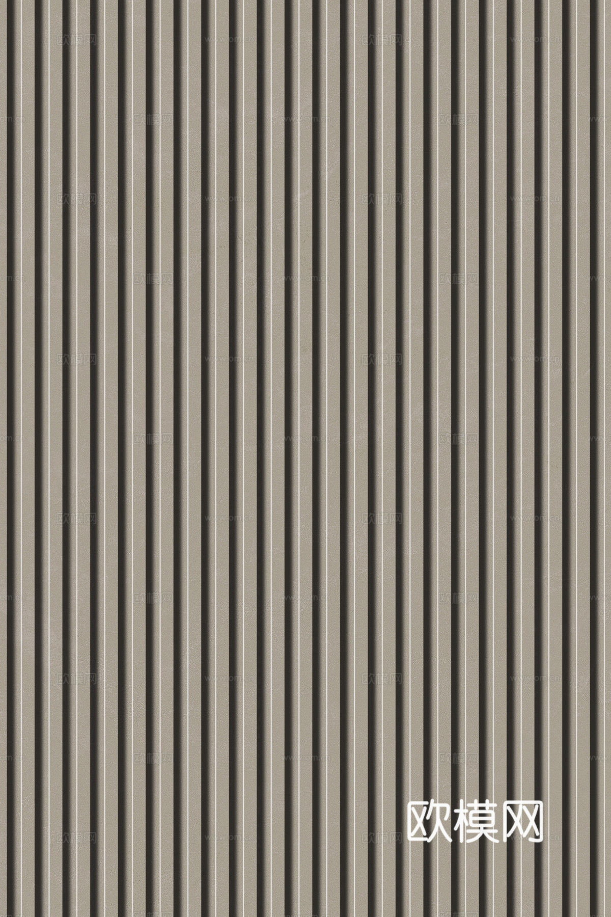 岩板石纹拉槽格栅长城板下载（渲染图6）