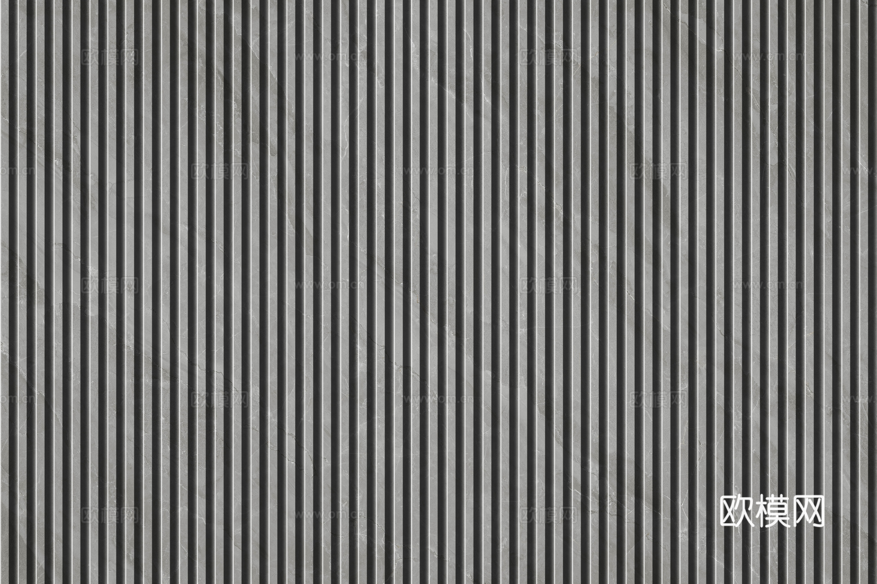 岩板大理石纹拉槽长城板格栅背景墙下载（渲染图5）