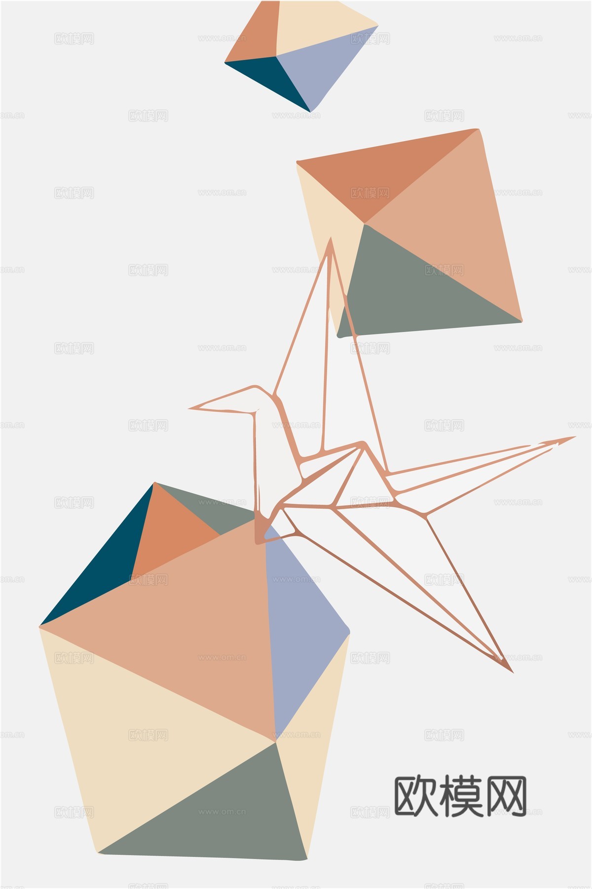 现代北欧简约抽象装饰画