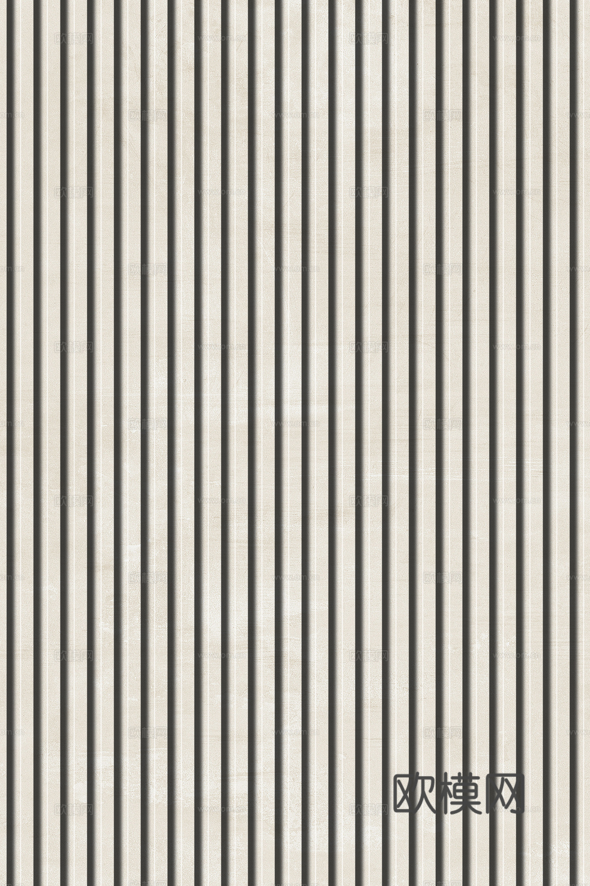 岩板石纹拉槽格栅长城板下载（渲染图2）