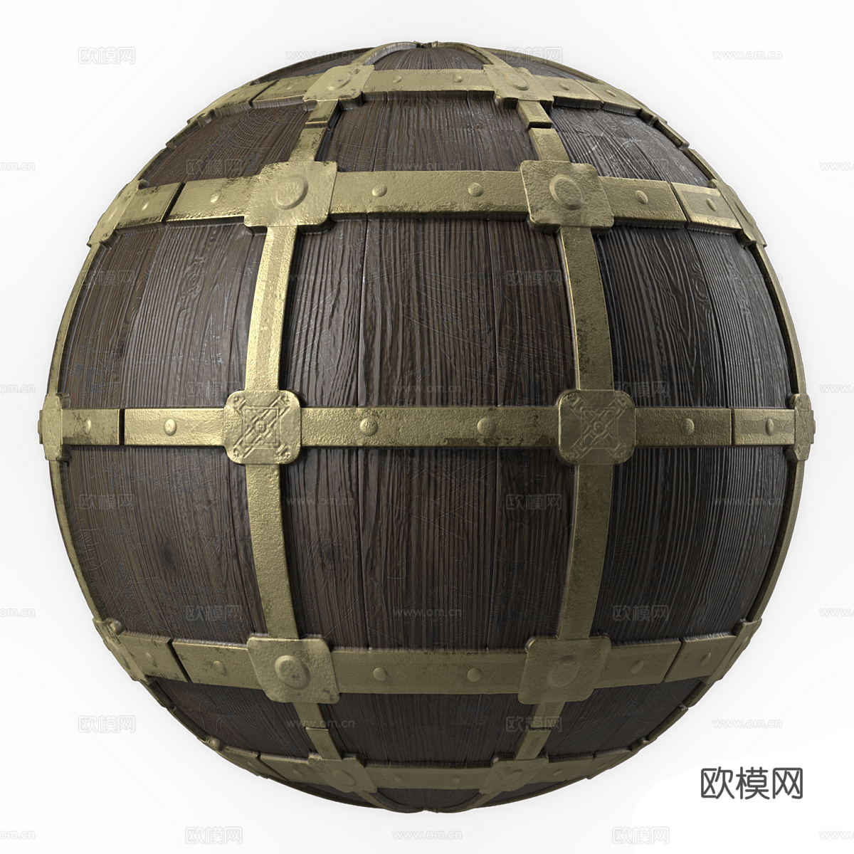 新中式轻奢镶木材质3d模型
