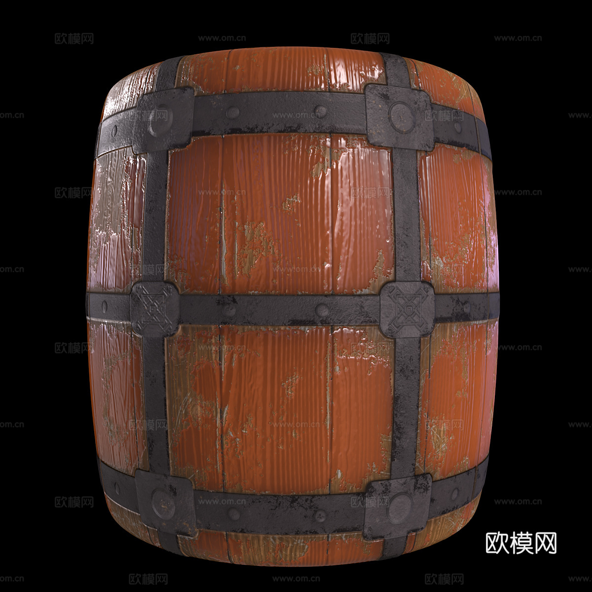 新中式轻奢镶木材质3d模型