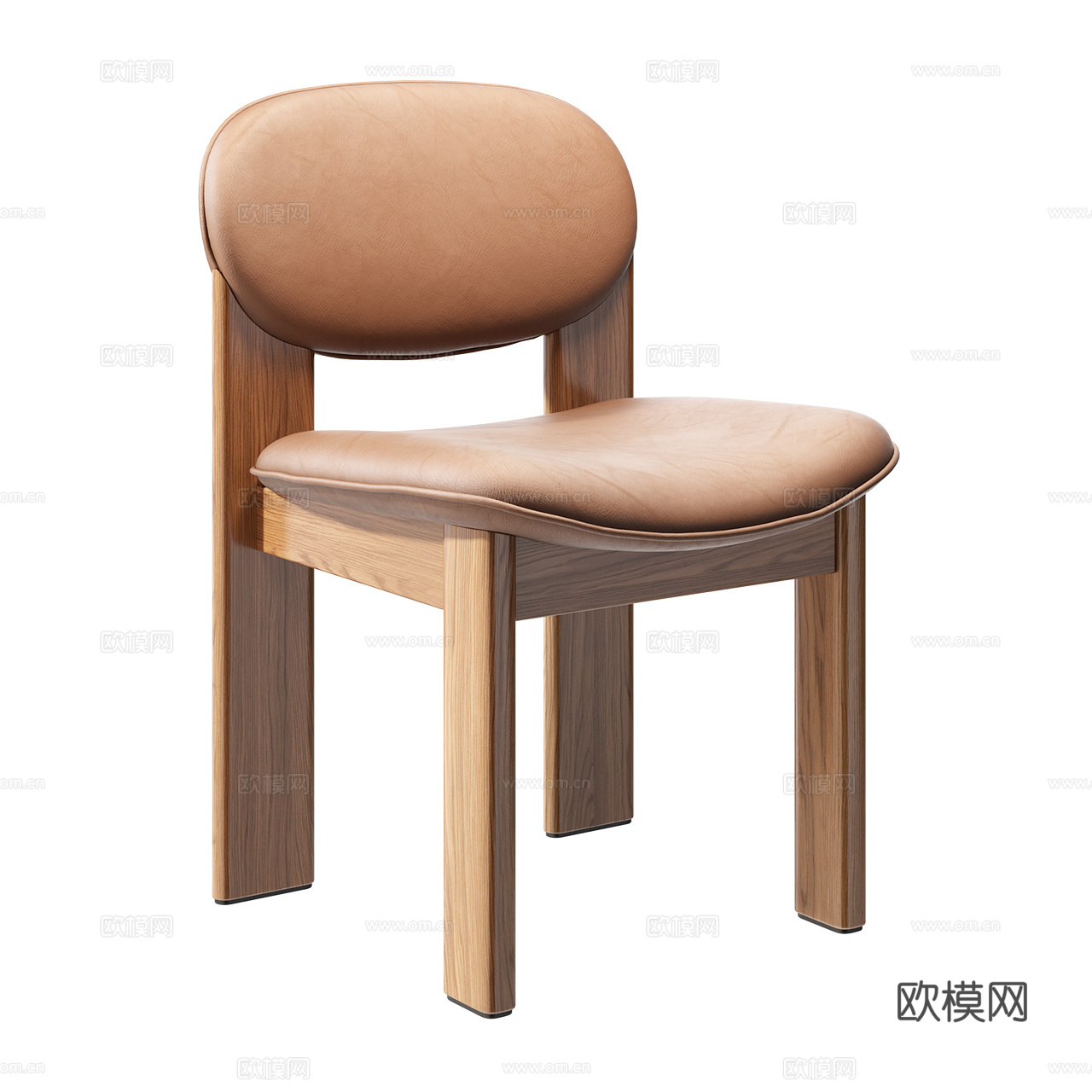 Noom 北欧单椅 餐椅 皮椅 茶椅 极简单椅3d模型