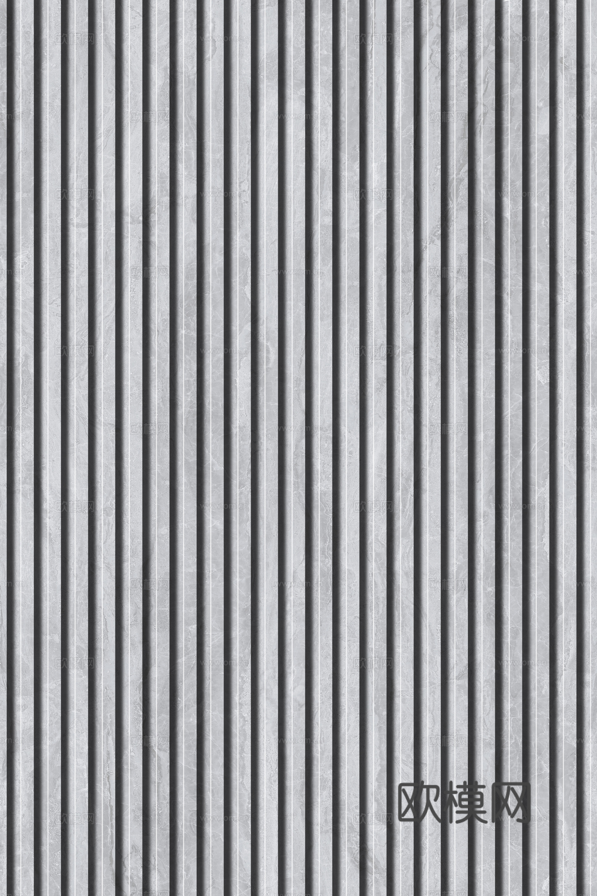 岩板石纹拉槽格栅长城板下载（渲染图6）